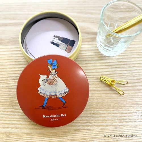 くらはしれい缶メモブラウン×10