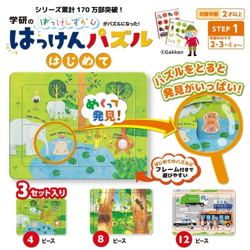 はっけんパズル(はじめて)×3