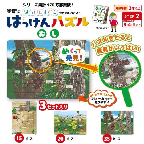 はっけんパズル(むし)×3