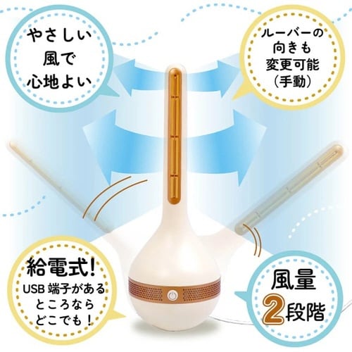 コロンとかわいい「たおれない扇風機」