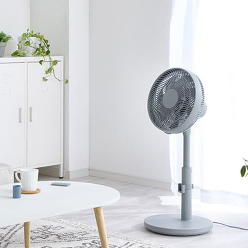 リビング扇 30cm リモコン式 グレー
