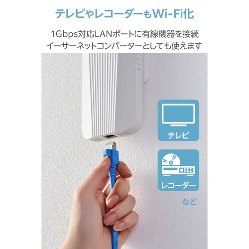 Wi−Fi6中継器 AX3000 ホワイト