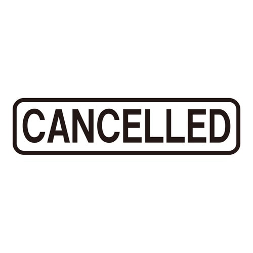 印鑑 ビジネスゴム印 CANCELLED