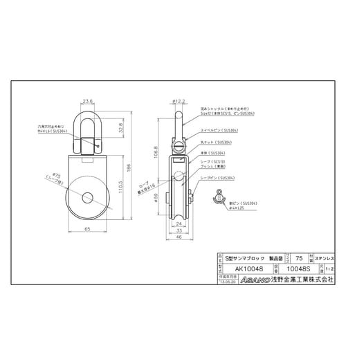 AK10048 S型サンマブロック