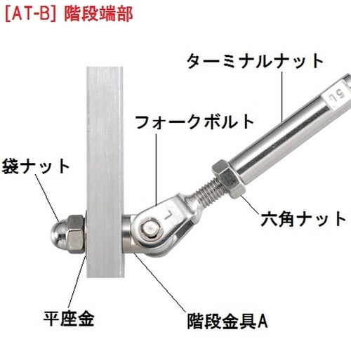 AK13051 フォークボルト 右ねじ