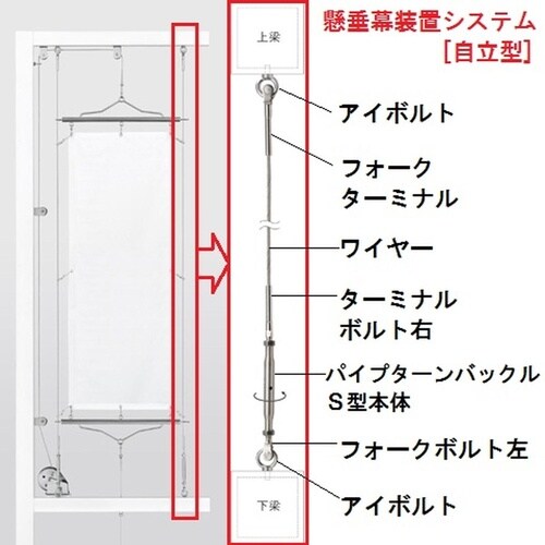 AK13051 フォークボルト 右ねじ