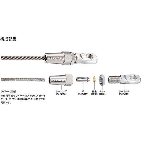 AK15372 SLターミナルナット 右ねじ