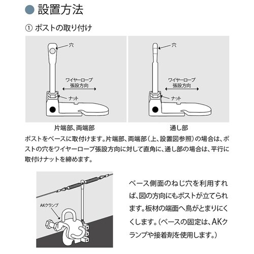 AK9901 防鳥用引張ばね