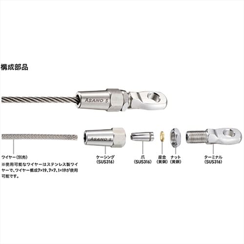 AK15371L SLターミナルナット 左ねじ