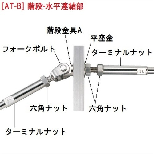 AK15463L 六角ナット 左ねじ