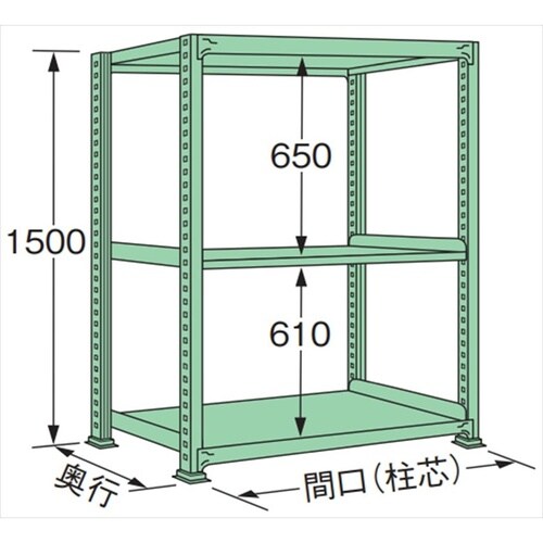 ME1515S03T 中量棚200kg (単体)