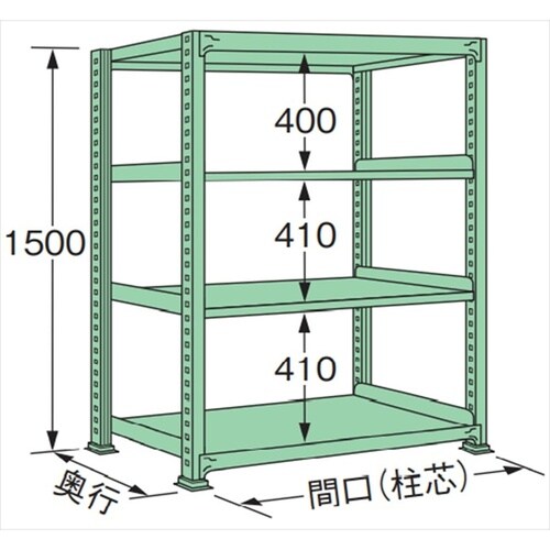 ME1512M04T 中量棚200kg (単体)