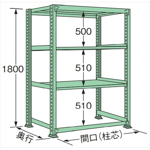 ME1809M04T 中量棚200kg (単体)