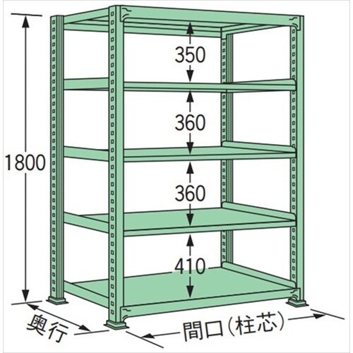 ME1818M05T 中量棚200kg (単体)