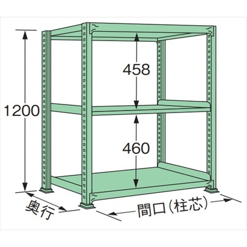 ML1218L03T 中量棚250kg (単体)