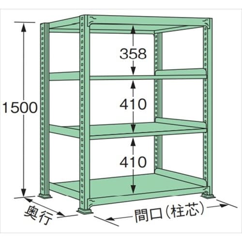 ML1509M04T 中量棚250kg (単体)