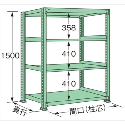 ML1512L04T 中量棚250kg (単体)