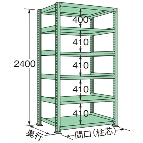 ML2409L06T 中量棚250kg (単体)