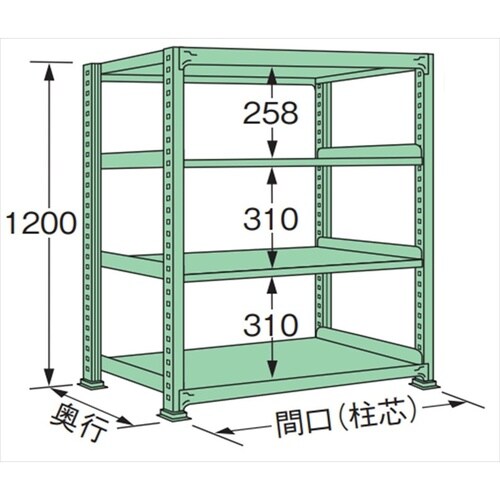 MG1209L04T 中量棚300kg (単体)