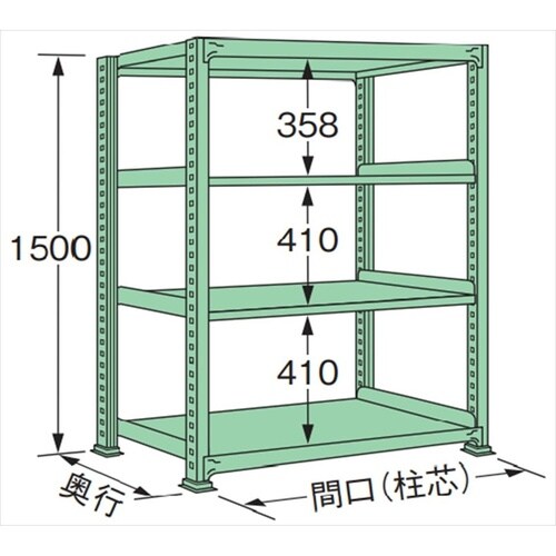 MG1512L04T 中量棚300kg (単体)