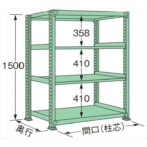 MG1515L04T 中量棚300kg (単体)