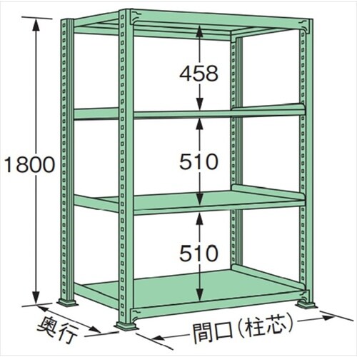 MG1812L04T 中量棚300kg (単体)