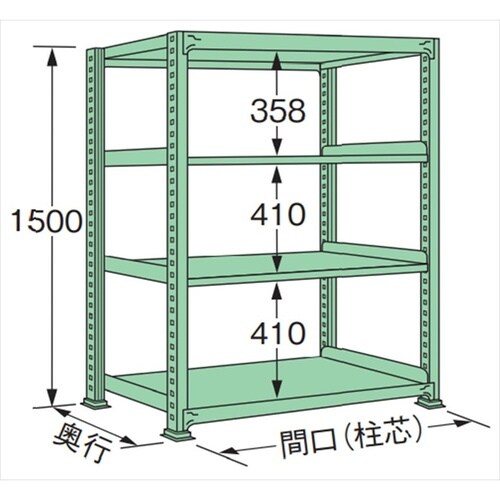 MM1512L04T 中量棚500kg (単体)