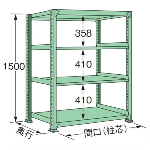MM1509J04T 中量棚500kg (単体)