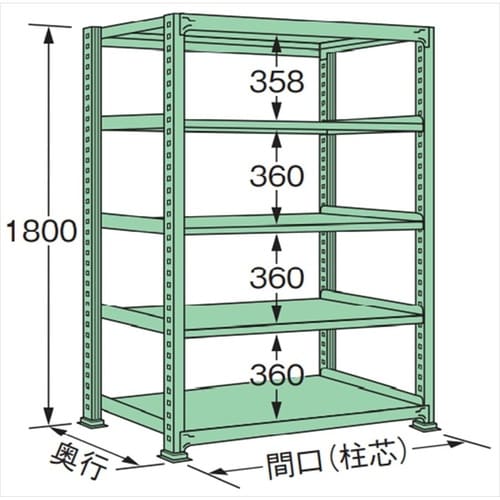 MM1818K05T 中量棚500kg (単体)