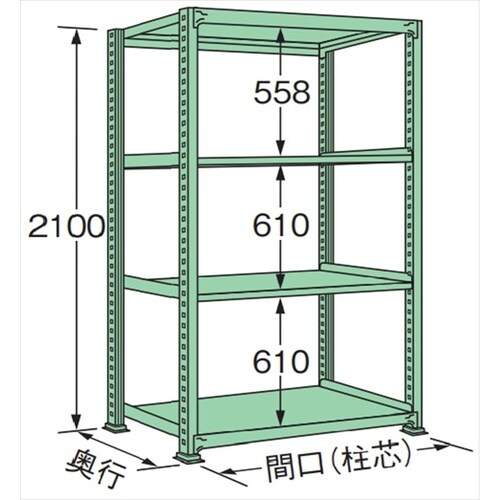 MM2115L04T 中量棚500kg (単体)