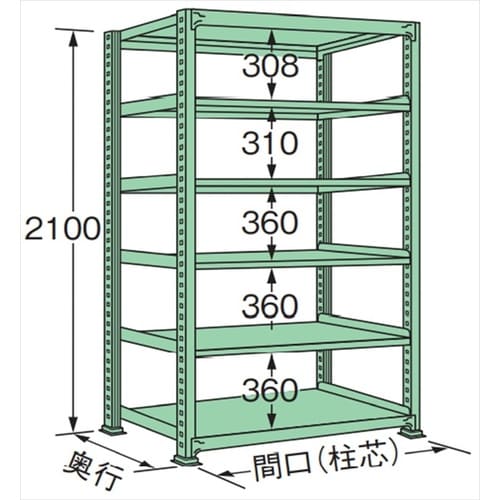 MM2112M06T 中量棚500kg (単体)
