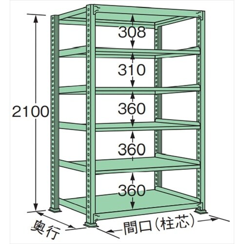 MM2112L06T 中量棚500kg (単体)