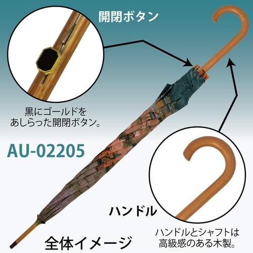 名画ジャンプ傘(アールヌーボー「蔦と夢想」)