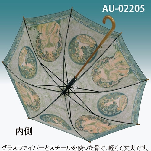 名画ジャンプ傘(アールヌーボー「蔦と夢想」)