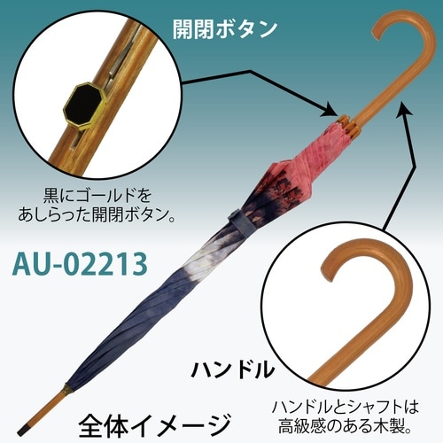 名画木製ジャンプ傘(ヘンリエッテ「キャットフレ」)