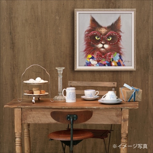 オイルペイント「ロングヘア キャット(Sサイズ)」