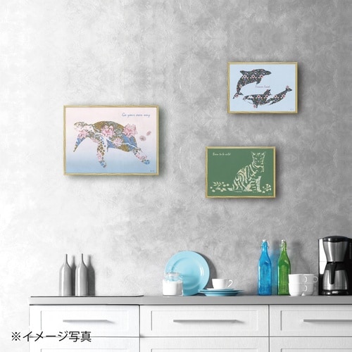 アニマルシルエットアート「シータートルM」