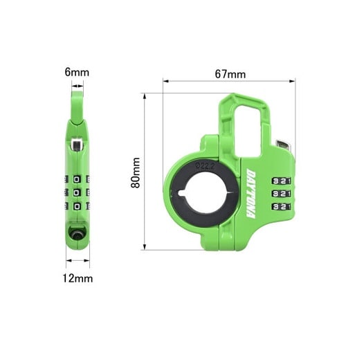 スレンダーヘルメットロック ダイヤルタイプ タイプ