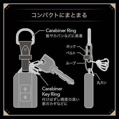 車内用品 Facile キーリング RE