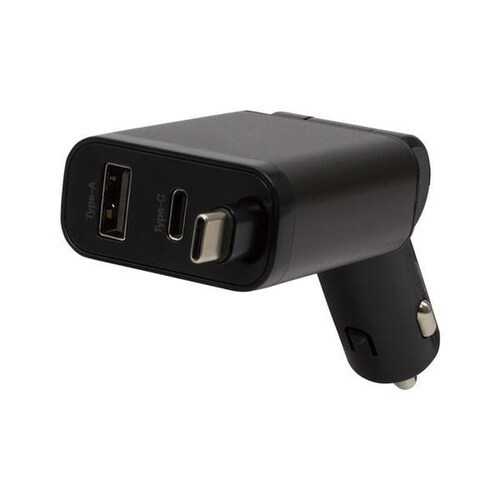 車内用品 PD30W急速リール充電+TypeC+U