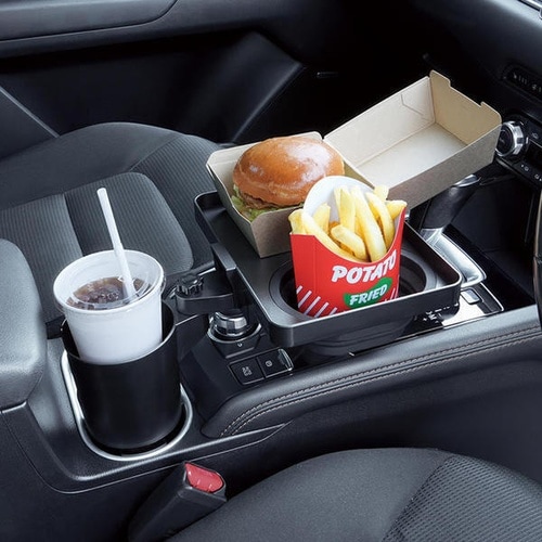 車内用品 ドリンクイン ファストフードトレイ