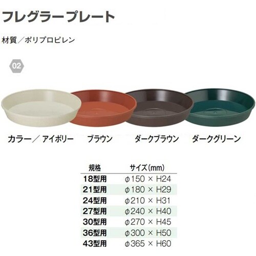フレグラープレート 30ガタヨウ DG