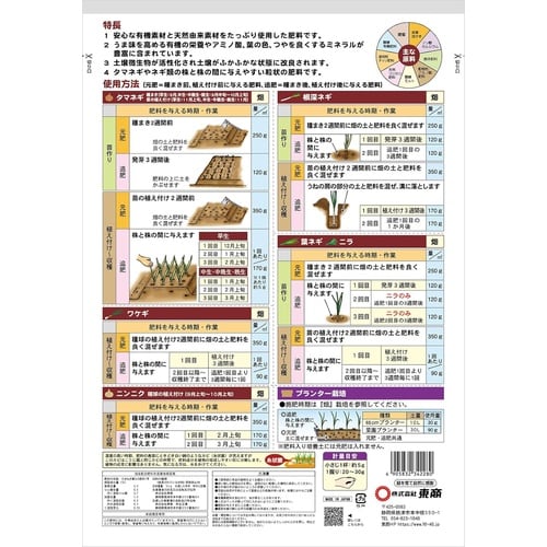 たまねぎ・ねぎ類の肥料 2kg