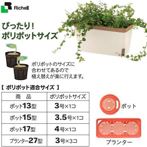 ミエルノPlus プランター 27型N W