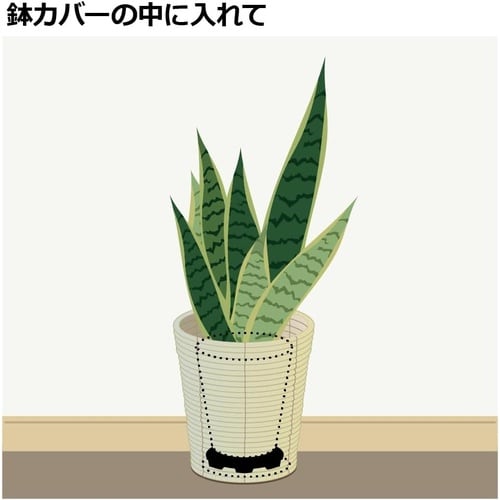 置くだけで通気排水できるポットスタンド L ブラッ
