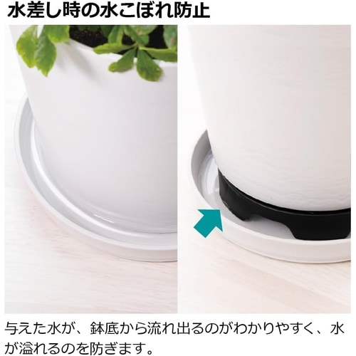 置くだけで通気排水できるポットスタンド L ブラッ