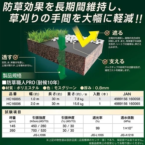 防草職人PRO 10年 2x30m