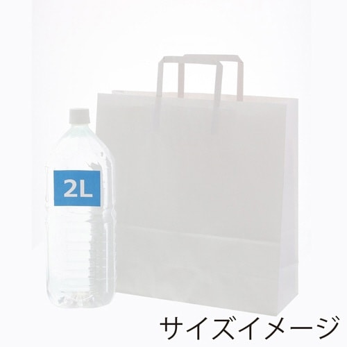 手提げ紙袋 H25チャームバッグ 3才 晒白無地