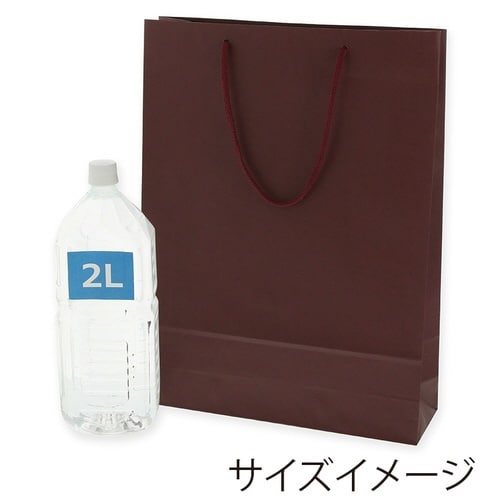 紙袋 カラーチャームバッグ 2才 エンジ
