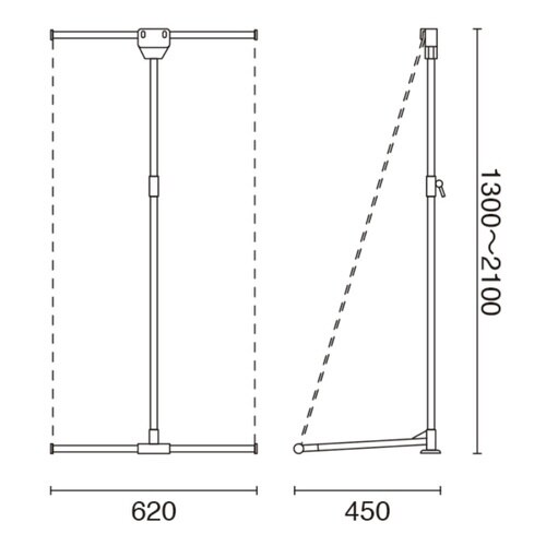 新ローコストPOPスタンドW600用 PBタイプ